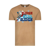 Vintage Camel winter sleigh girl sleigh Vintage Tee - NancyCooperArtShop