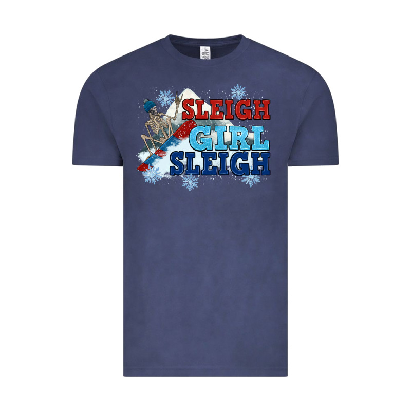 Winter Sleigh Girl Sleigh Vintage Tee by NancyCooperArtShop | Teevron