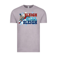 Vintage Zinc winter sleigh girl sleigh Vintage Tee - NancyCooperArtShop