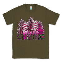 Army Green Merry Christmas pink  trees Classic Tee - CowhideDigitalArt