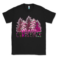 Black Merry Christmas pink  trees Classic Tee - CowhideDigitalArt