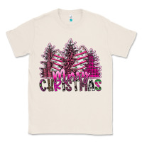 Natural Merry Christmas pink  trees Classic Tee - CowhideDigitalArt