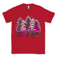 Red Merry Christmas pink  trees Classic Tee - CowhideDigitalArt