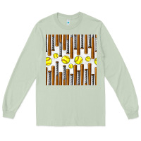 Matcha softball bat seamless pattern Long Sleeve Tee - BundleAndBundleShop