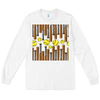 White softball bat seamless pattern Long Sleeve Tee - BundleAndBundleShop