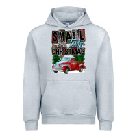 Heather Grey Small Town Christmas Urban Hoodie - FaDigitalArtStudio