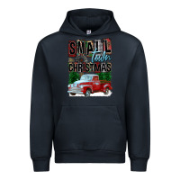 Navy Small Town Christmas Urban Hoodie - FaDigitalArtStudio