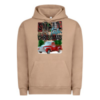 Pigment Burro Small Town Christmas Urban Hoodie - FaDigitalArtStudio