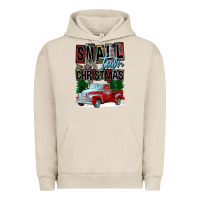 Pigment French Oak Small Town Christmas Urban Hoodie - FaDigitalArtStudio