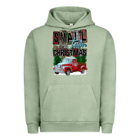 Pigment Oil Green Small Town Christmas Urban Hoodie - FaDigitalArtStudio