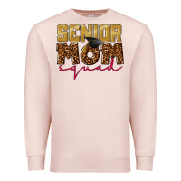 Pale Pink Senior mom squad Premium Sweatshirt - CowGirlArtShop