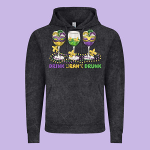 Drink Drank Drunk Vintage Hoodie Designed By Maliassmallbusiness