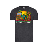 Vintage Black western traveler cowboy Vintage Tee - NancyCooperArtShop