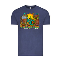 Vintage Denim western traveler cowboy Vintage Tee - NancyCooperArtShop