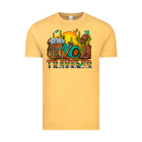 Vintage Mustard western traveler cowboy Vintage Tee - NancyCooperArtShop