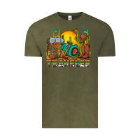 Vintage Olive western traveler cowboy Vintage Tee - NancyCooperArtShop