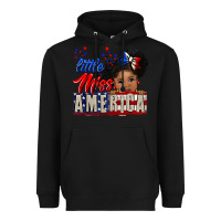 Black little miss america black girl peekaboo Heavyweight Hoodie - CowGirlArtShop