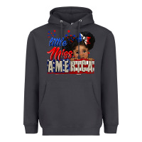 Smoke little miss america black girl peekaboo Heavyweight Hoodie - CowGirlArtShop