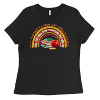 Black back to school rainbow Ladies Tee - AdoDesignShop