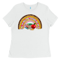 White back to school rainbow Ladies Tee - AdoDesignShop