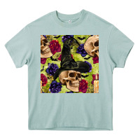 Arona halloween witch skull seamless pattern Heavy Core Tee - BundleAndBundleShop