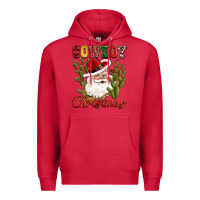 Cardinal cowboy christmas western cactus Premium Hoodie - CowGirlArtShop