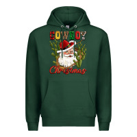 Sports Green cowboy christmas western cactus Premium Hoodie - CowGirlArtShop