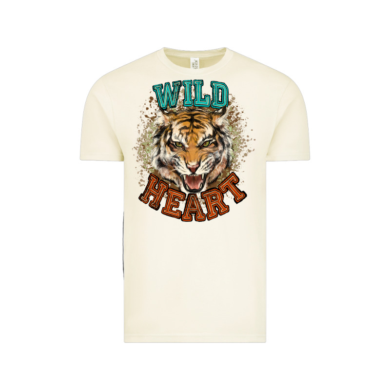 Wild Heart Tiger College Western Vintage Tee by NancyCooperArtShop | Teevron