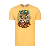 Vintage Mustard wild heart tiger college western Vintage Tee - NancyCooperArtShop