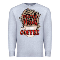 Heather Grey Mama needs coffee Mother's Day Premium Sweatshirt - CowGirlArtShop