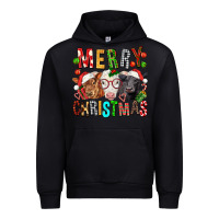 Black Merry christmas calfs Urban Hoodie - FaDigitalArtStudio