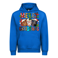 Cobalt Merry christmas calfs Urban Hoodie - FaDigitalArtStudio