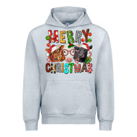 Heather Grey Merry christmas calfs Urban Hoodie - FaDigitalArtStudio