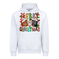 White Merry christmas calfs Urban Hoodie - FaDigitalArtStudio