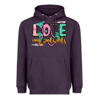 Plum Love my patients Heavyweight Hoodie - CowGirlArtShop