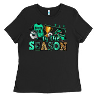 Black tis the season soccer Ladies Tee - Jasminsmagicworld