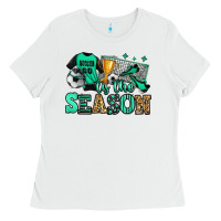 White tis the season soccer Ladies Tee - Jasminsmagicworld