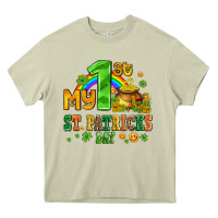 Mossy my first st patricks day with coins and shamrocks Heavy Core Tee - AdoDesignShop