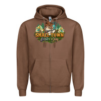 Chestnut Small town Easter Day Zipper Hoodie - NancyCooperArtShop