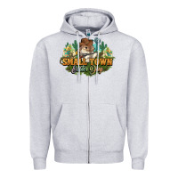 Heather Grey Small town Easter Day Zipper Hoodie - NancyCooperArtShop