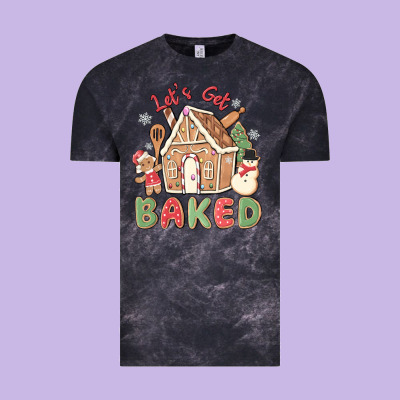Let's Get Baked Vintage Tee Designed By Maliassmallbusiness