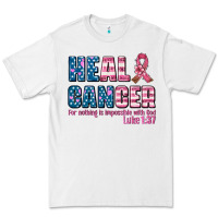 White heal cancer with cancer ribbon Premium Tee - AdoDesignShop