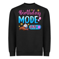 Black Birthday Mode On Heavyweight Sweatshirt - BundleAndBundleShop