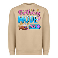 Mushroom Birthday Mode On Heavyweight Sweatshirt - BundleAndBundleShop