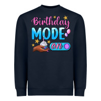 Navy Birthday Mode On Heavyweight Sweatshirt - BundleAndBundleShop