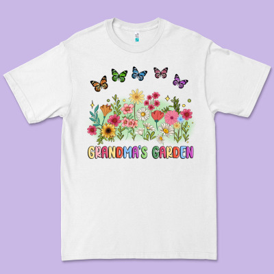 Grandma Garden Birth Month Flower Premium Tee Designed By Jahusdesignshop