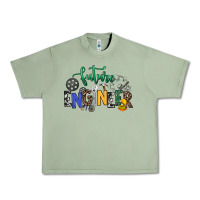 Oil Green future engineer Urban Heavy Tee - NancyCooperArtShop
