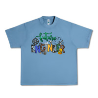 Pebble Blue future engineer Urban Heavy Tee - NancyCooperArtShop