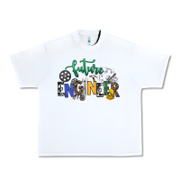 White future engineer Urban Heavy Tee - NancyCooperArtShop