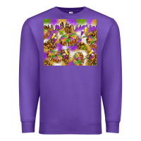 Purple Mardi Gras with king cake tumbler Premium Sweatshirt - HowdyJamesFarm
